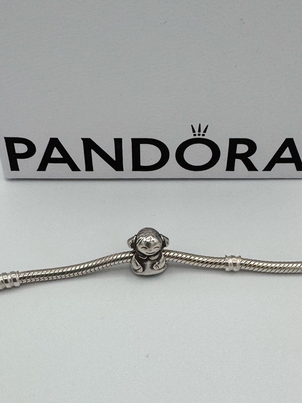 Pandora Sterling Silver Little Girl Child Kid Retired Charm Family No box